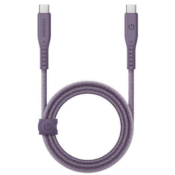 Kabel USB-C Energea Flow 240W 5A - Fiolet 1.5m Ultra Mocny