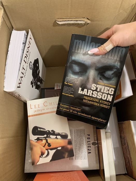 Karton Pudło książek 17 sztuk