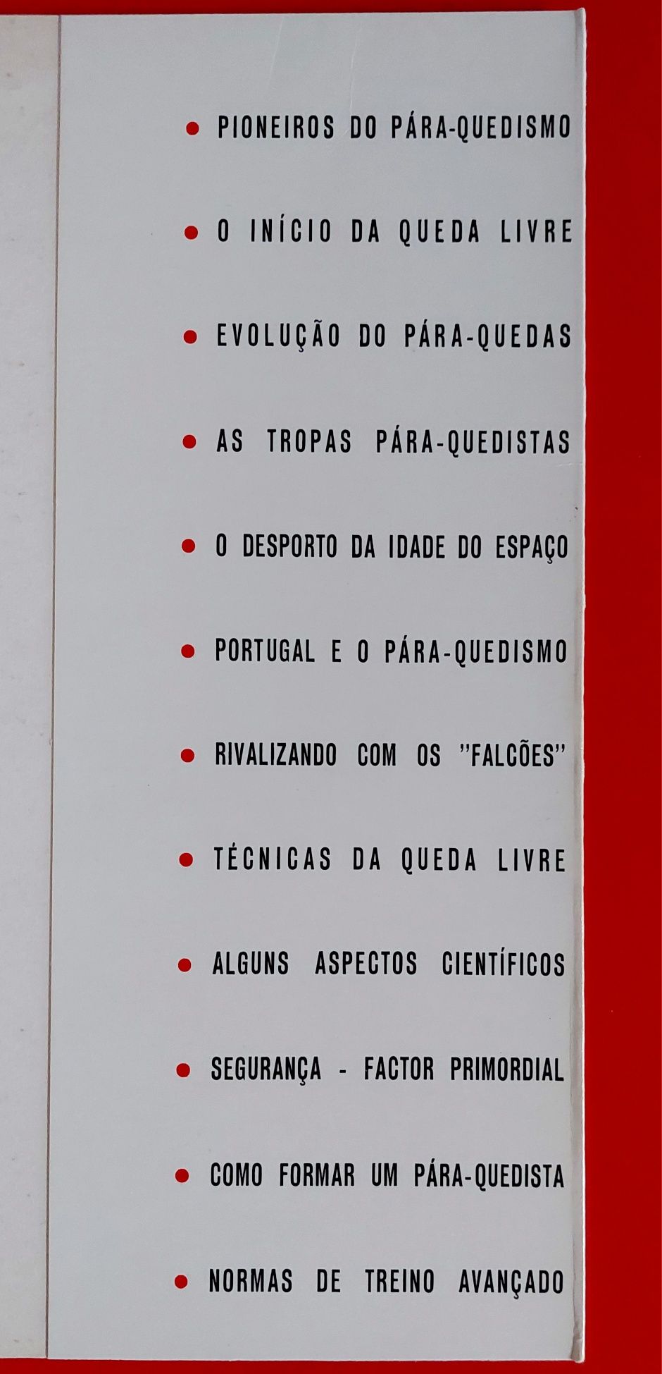 História e Técnicas do Pára-Quedismo