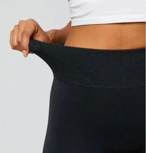 Жіночі лосини на хутрі зимові чорні S-6XL термо лосины на меху зимние