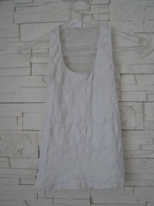 Bluzka biała s okazja tanio z pająkiem pająk top vintage boho t-shirt