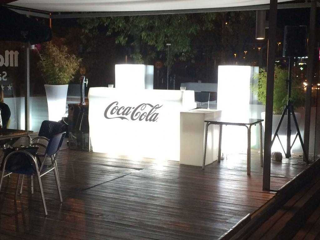 Balcões led com comando