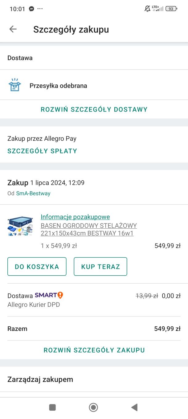 Basen ogrodowy jak nowy