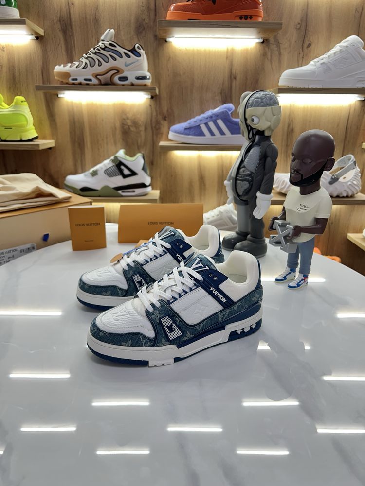 Кросівки Снікерси Louis Vuitton Trainer “Jeans” Monogram Logo