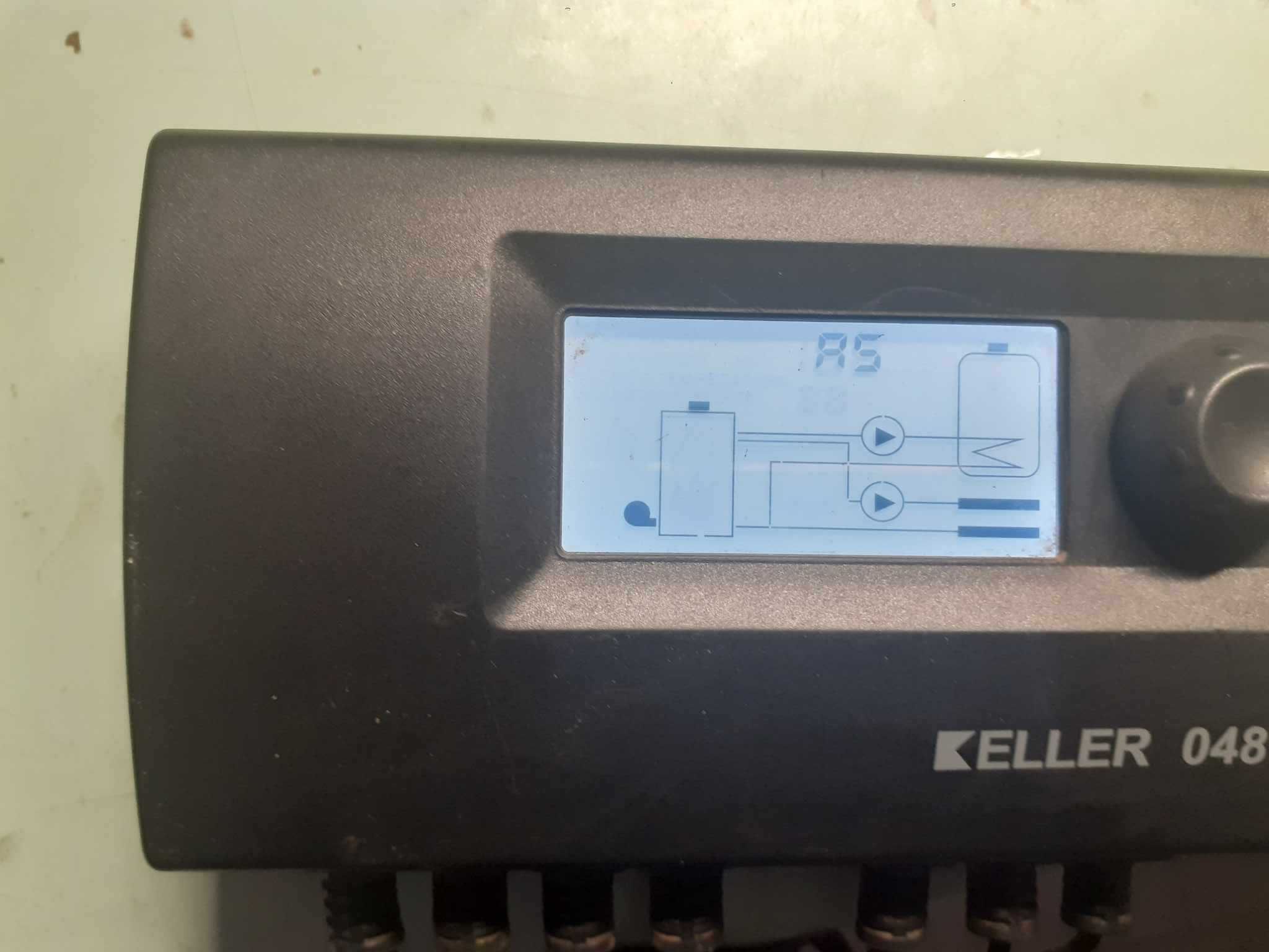Sterownik KELLER do kotła na paliwo stałe z dmuchawą i dwiema pompami