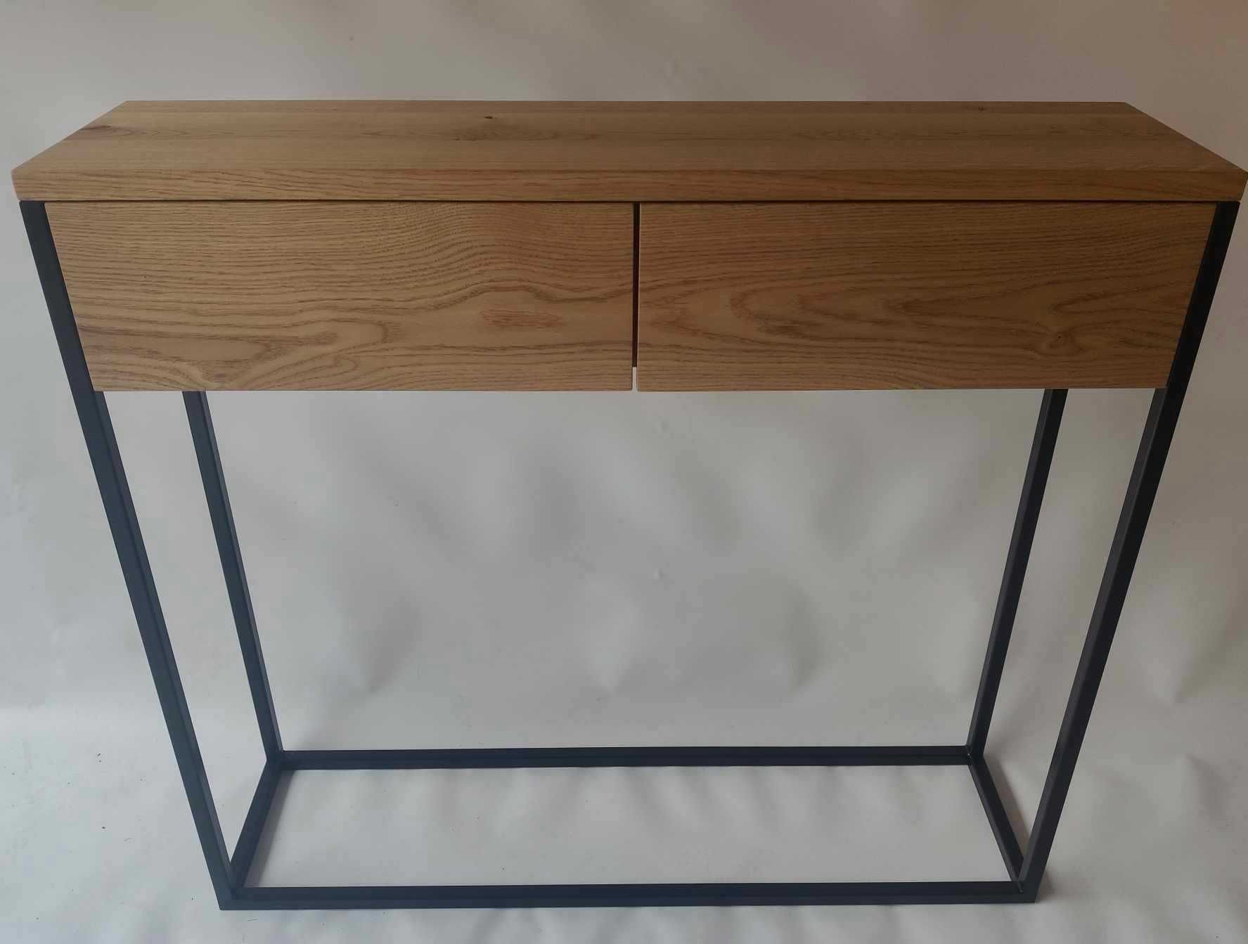 Konsolka dębowa LOFT 100x30x90