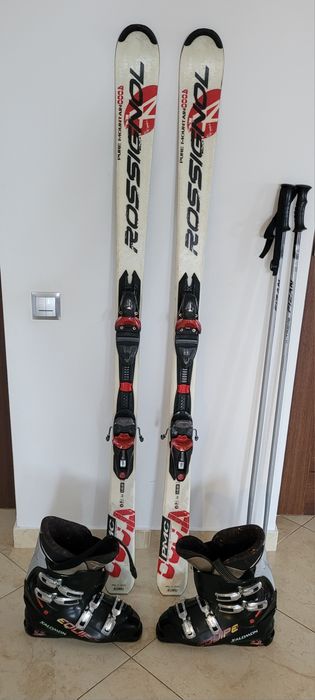 Narty Rossignol PMC 4000. 162cm. R15. Buty Salomon, kijki. Wysyłka.