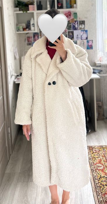 Еко шубка білого кольору (можливий торг)