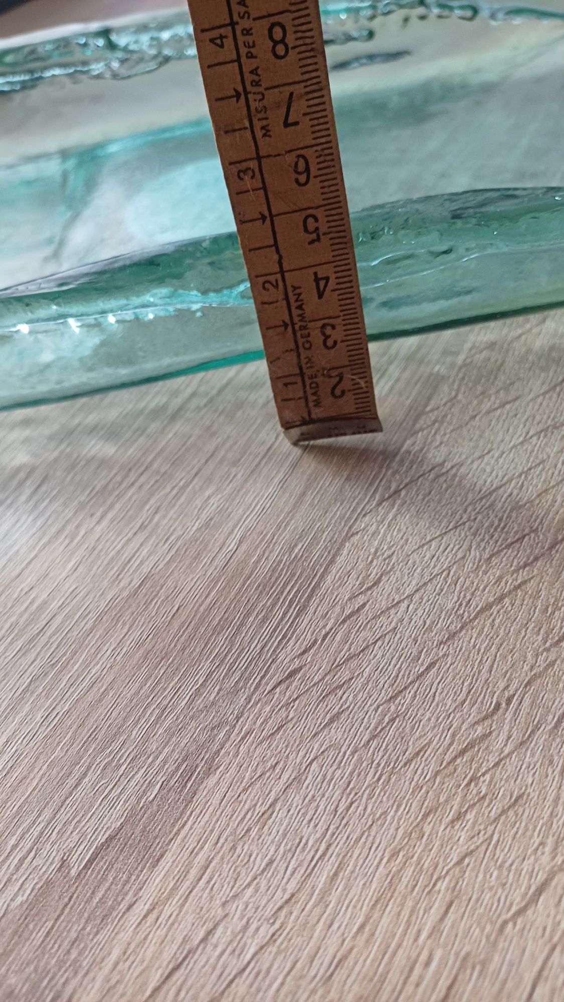 Centro de mesa em vidro (novo)-42cm