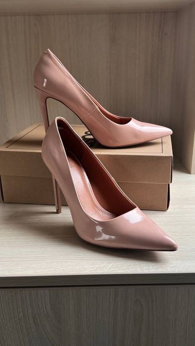 Nude Patent Heels ASOS