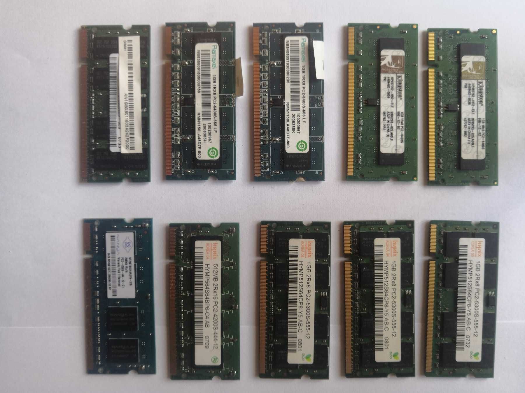 DDR2 1Gb 2Gb 256Mb 512Mb оперативная память для ноутбука\нетбука