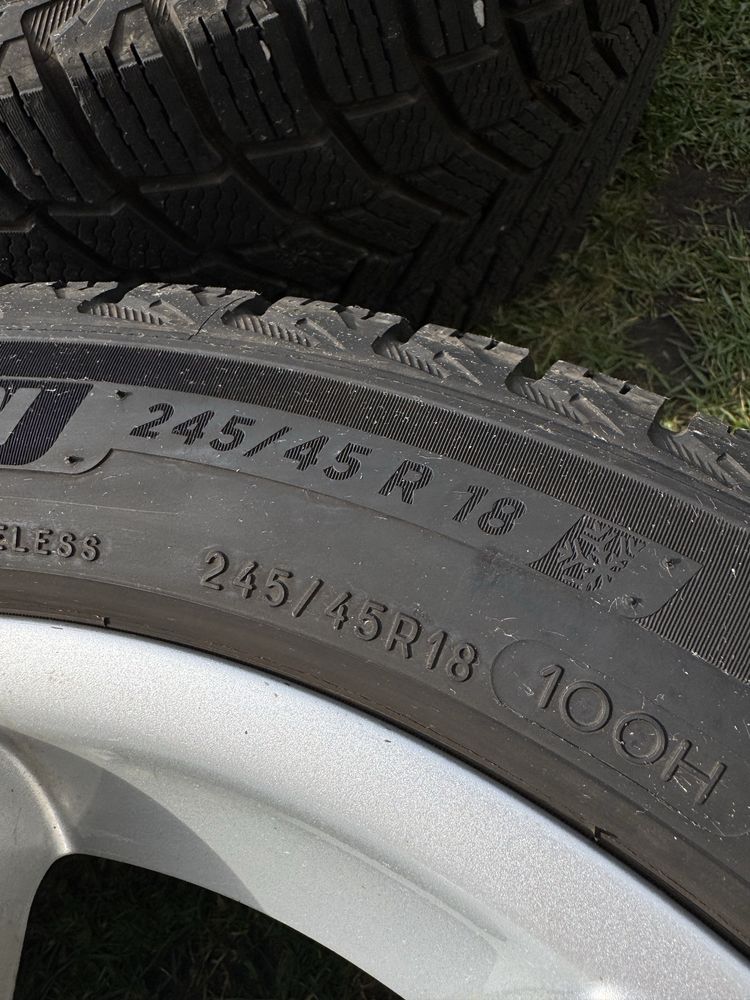 Bmw f10 f11 koła zimowe 18 styling 281 opony Michelin X-Ice 8mm 5x120