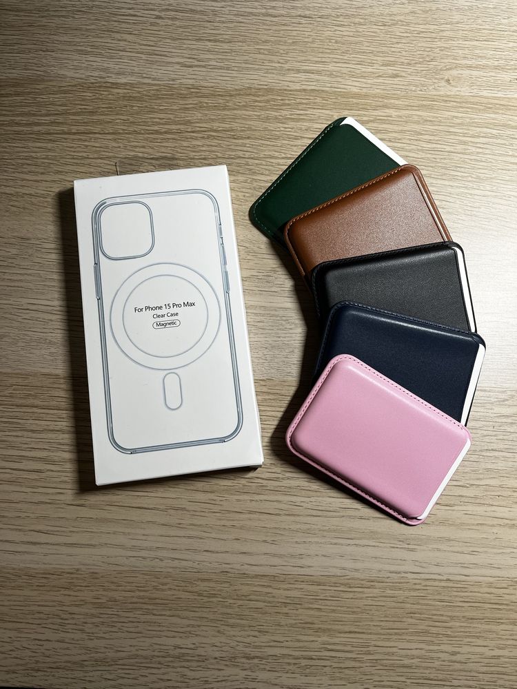 Capa+Carteira Magsafe para iPhone 12/13/14/15/16 Mini Pro Plus Pro Max