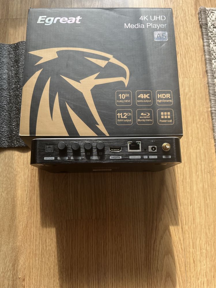 Egreat A5 - 4K   Bluray  Odtwarzacz multimedialn