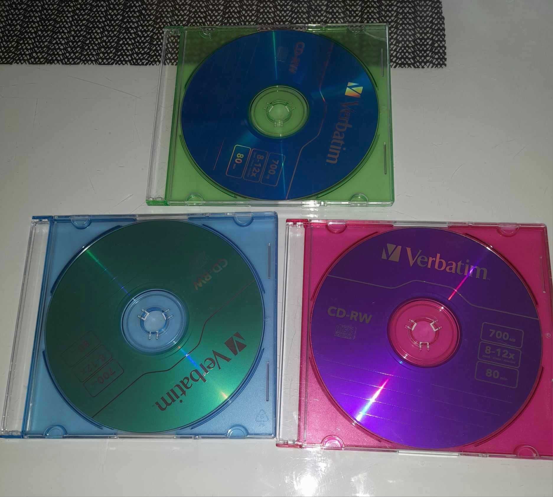 Płyty Verbatim CD-RW 700MB 12x -Slim - 5szt. Color