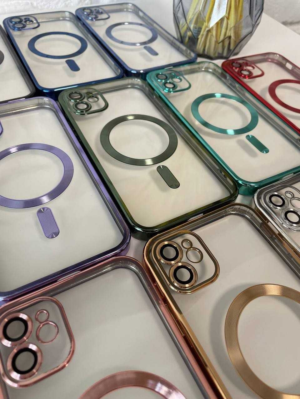 Чехол MagSafe на iPhone 12 и другие модели, для Айфон магнит А. 13