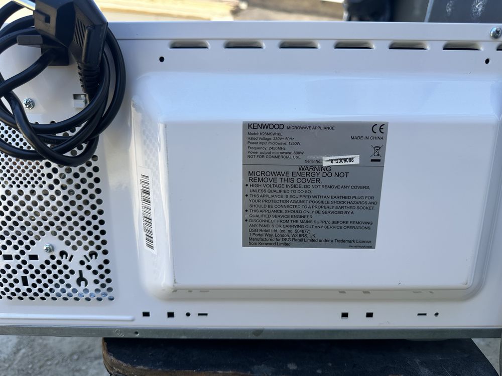 Мікрохвильовка мікрохвильова піч KENWOOD Model KEN GTAL 17