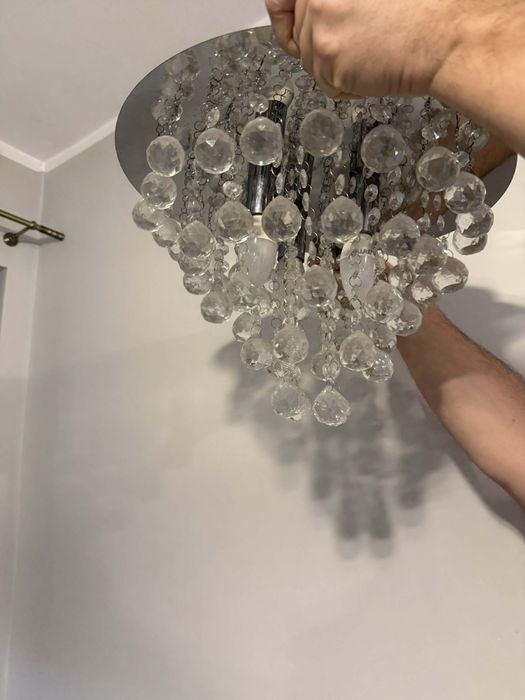 Lampa sufitowa plafon kryształy