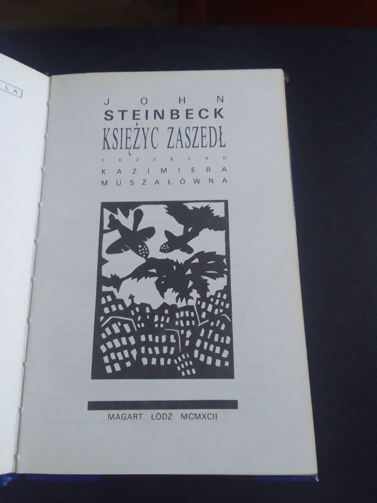Księżyc zaszedł, John Steinbeck