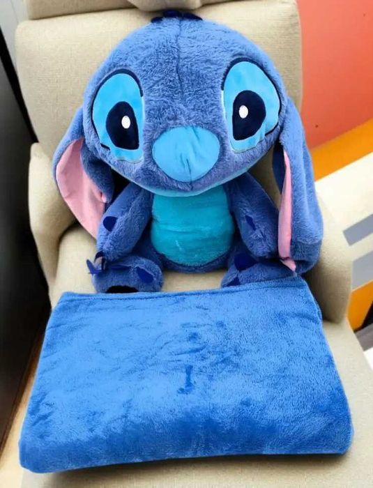 НОВИНКА!Дитяча Плед подушка іграшка 3 в 1 «Стіч» Игрушка с пледом СТИЧ