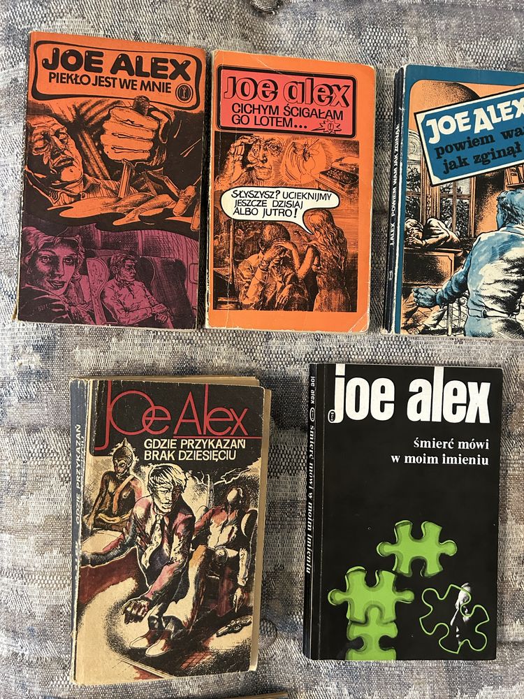 13 książek - kryminały i inne - m.in Joe Alex Conan Doyle - stare
