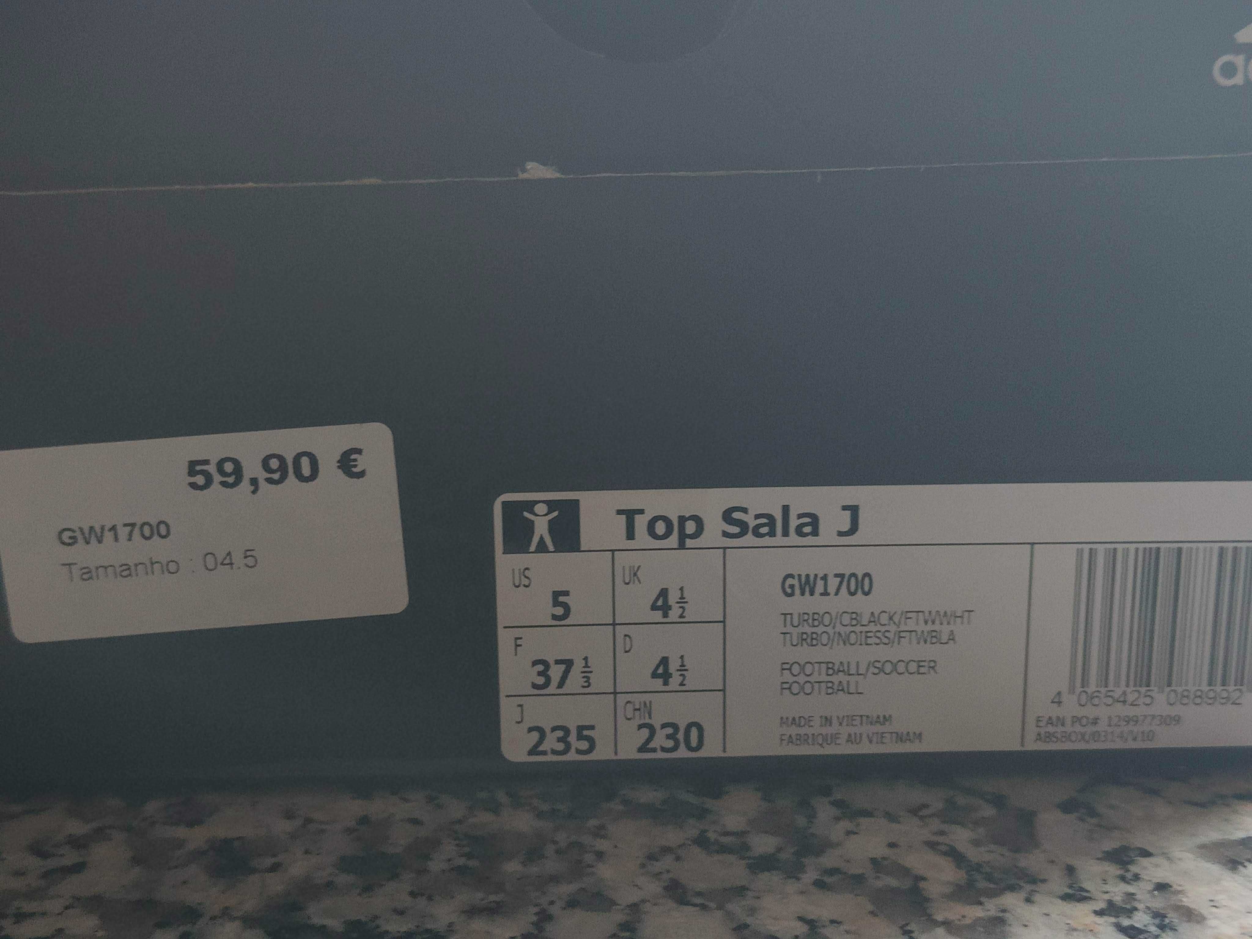 sapatilhas de futsal Adidas® originais, novas, em caixa e em garantia