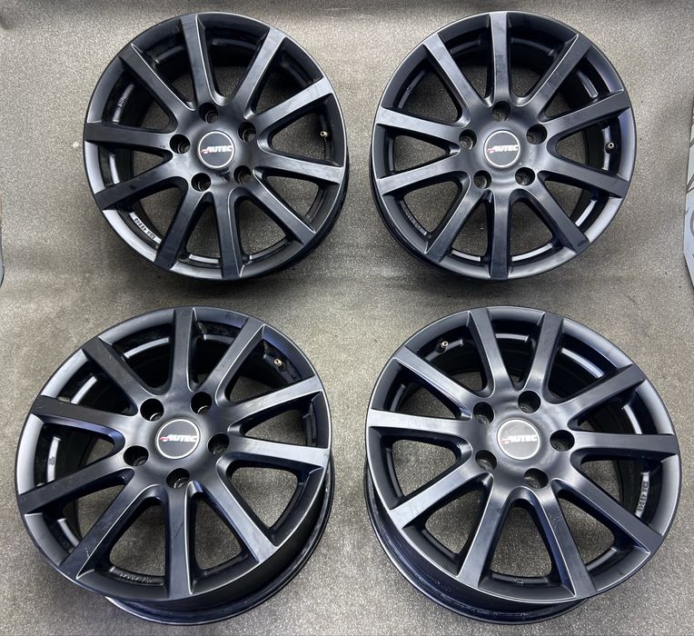Диски Autec R16 5 120 et34 J7 bmw e36 e46 e90 t5 vivaro бмв чорні