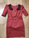 sukienka czerwona elegancka Orsay S