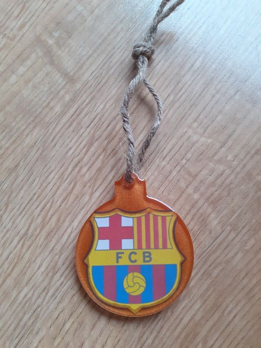 Fc Barcelona.  Bombka choinkowa. Zawieszka kibicowska.