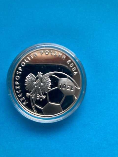 Moneta srebrna 10 zł z 2006 r. -Mistrzostwa Świata w Piłce Nożnej