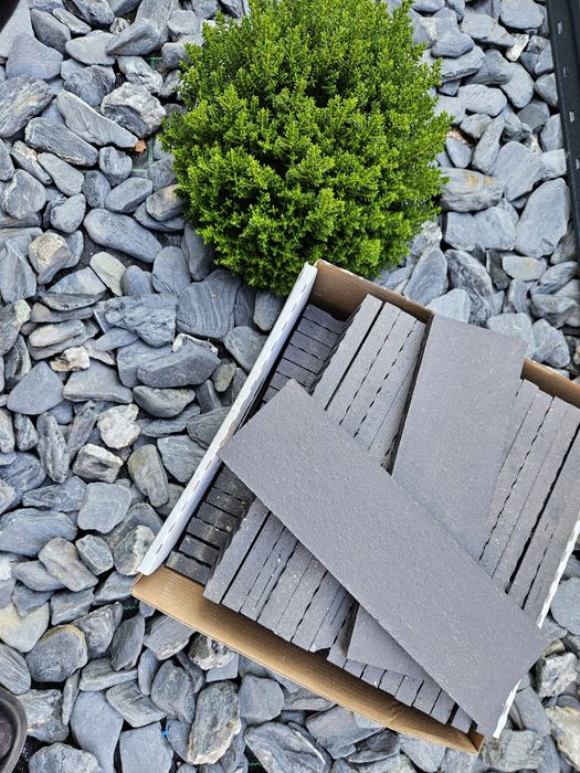 Klinkier płytki na elewację KING KLINKER szare antracytowe elewacyjne