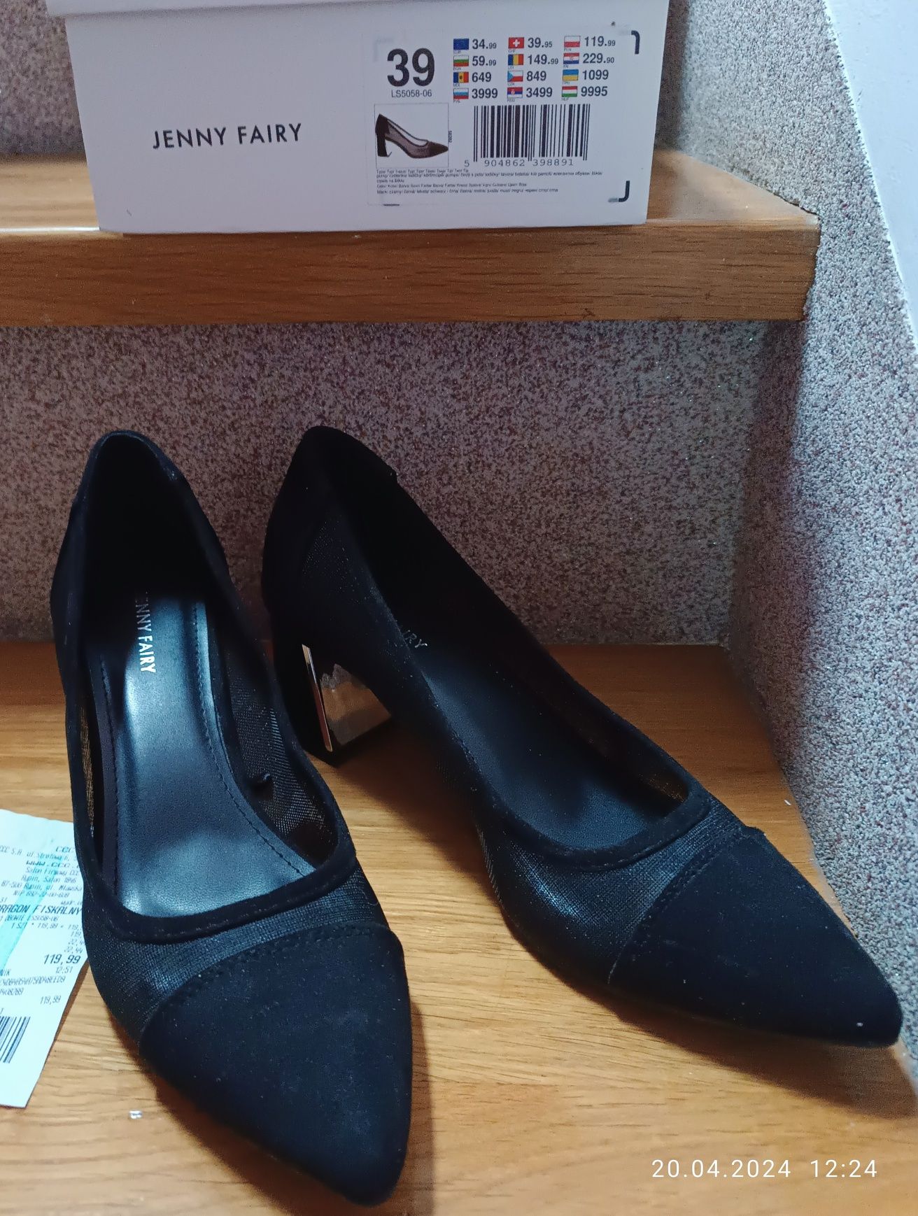 Pantofle, buty Jenny Fairy 39/24,5cm jak nowe