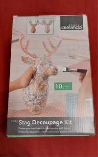 Zestaw decoupage jeleń stag decoupage kit crelando