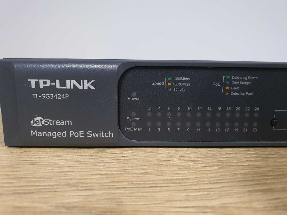 Switch TP-Link TL-SG3424P Używany, sprawny