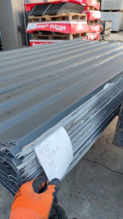 Blacha trapezowa 2 gatunek  grafit/antracyt 2m odcinki na szopę, wiatę