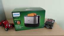 Kurier GRATIS, nowy toster Philips Viva HD2637/90 srebrny 7 poziomów
