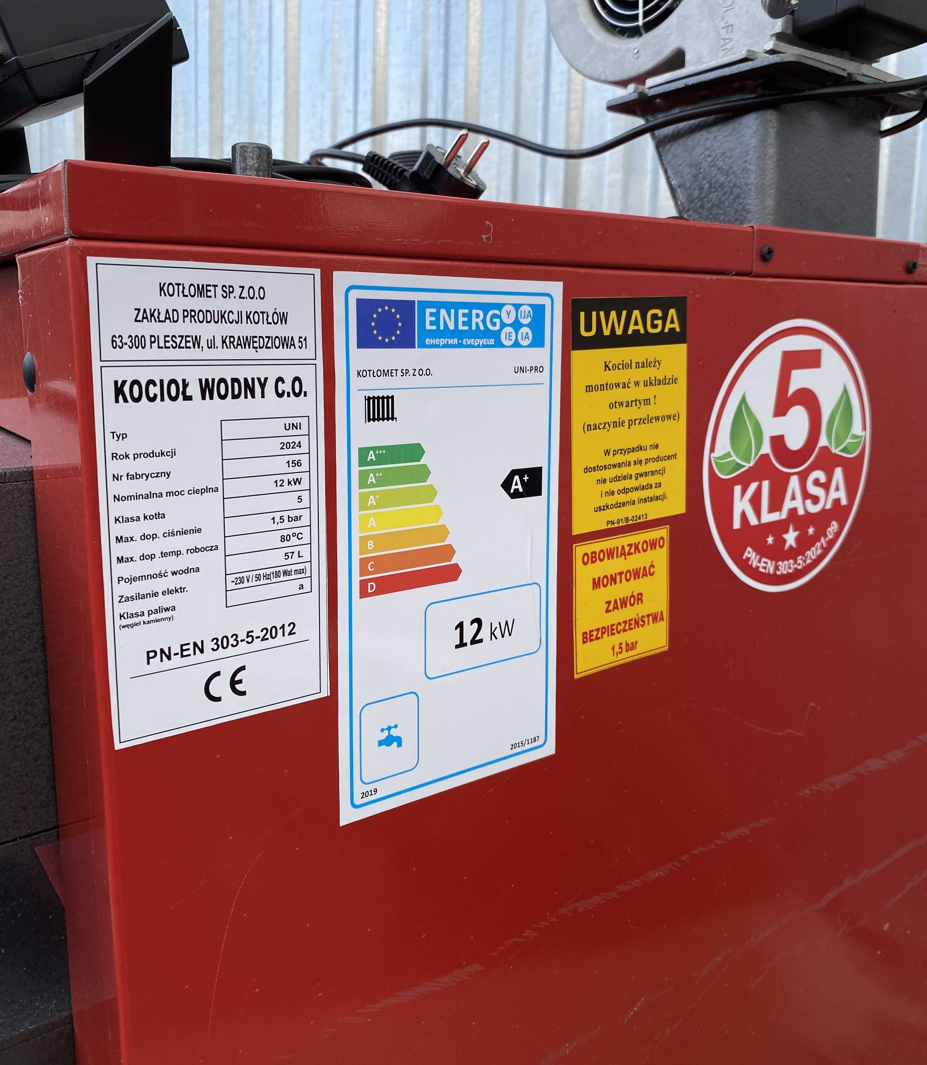 kotły kocioł NA DREWNO WĘGIEL piec 12kw do 90m2 DOSTAWA 0ZŁ PRODUCENT