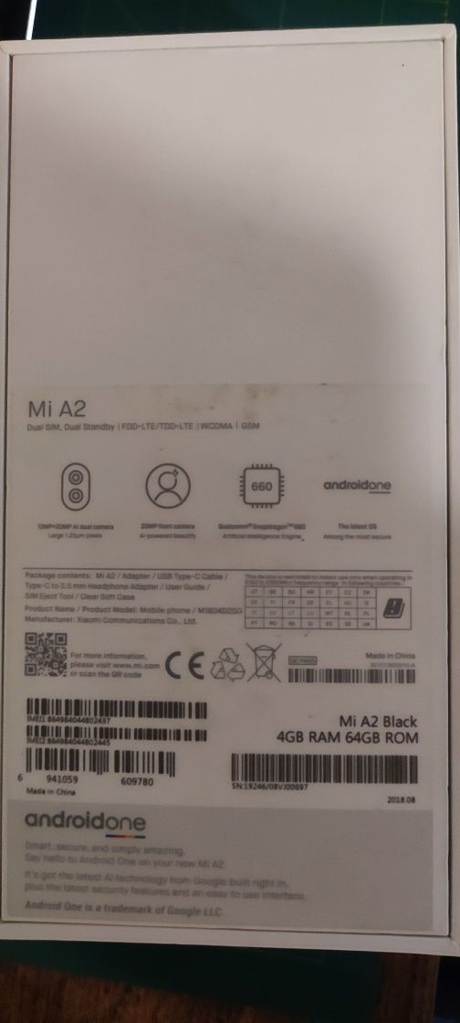 Смартфон Xiaomi mi A2