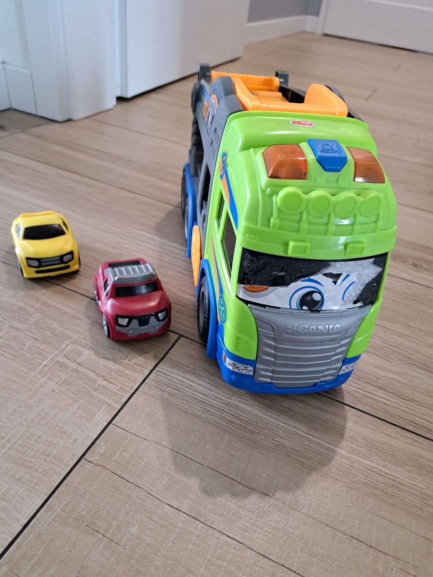 Dickie Toys Happy Scania Car Transporter,