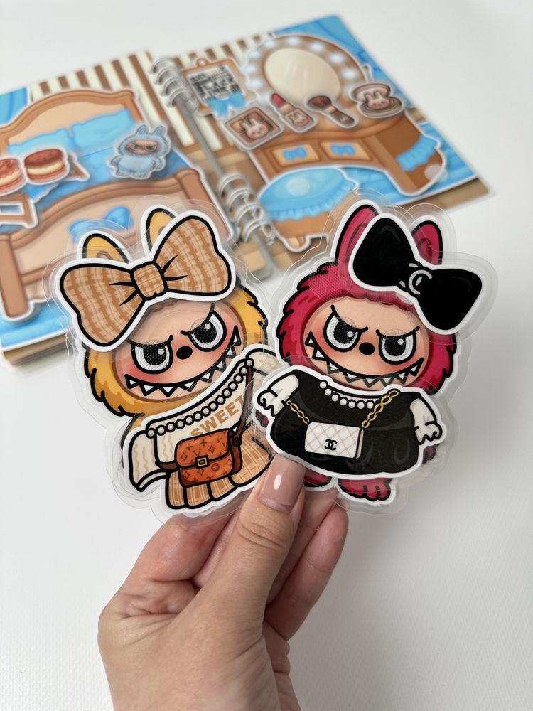 Labubu + kolorowanka, toca boca, avatar, album na rzepy