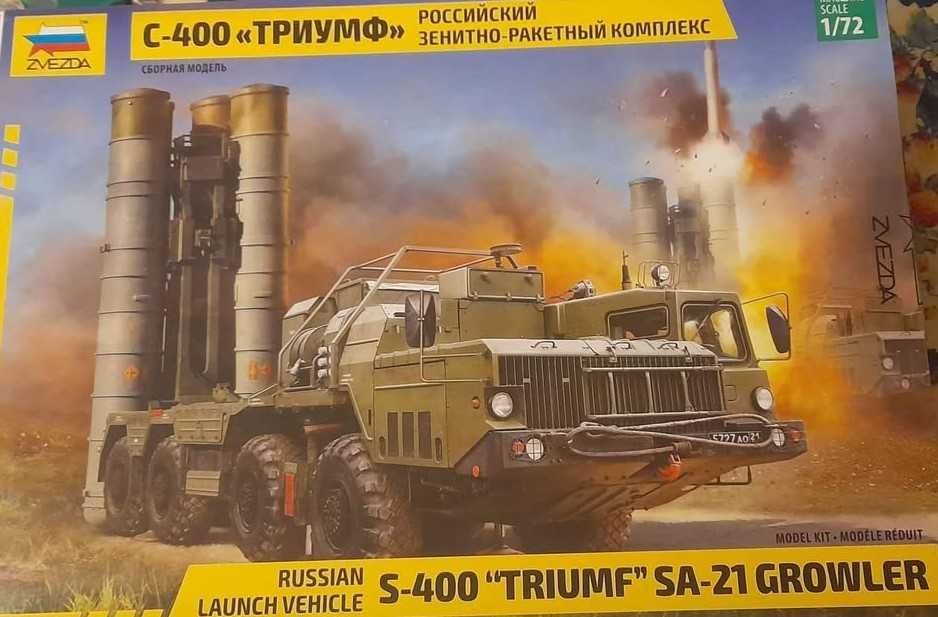Sistema defesa antiaérea, S-400 SA-21 "Growler" escala 1:72, Zvezda