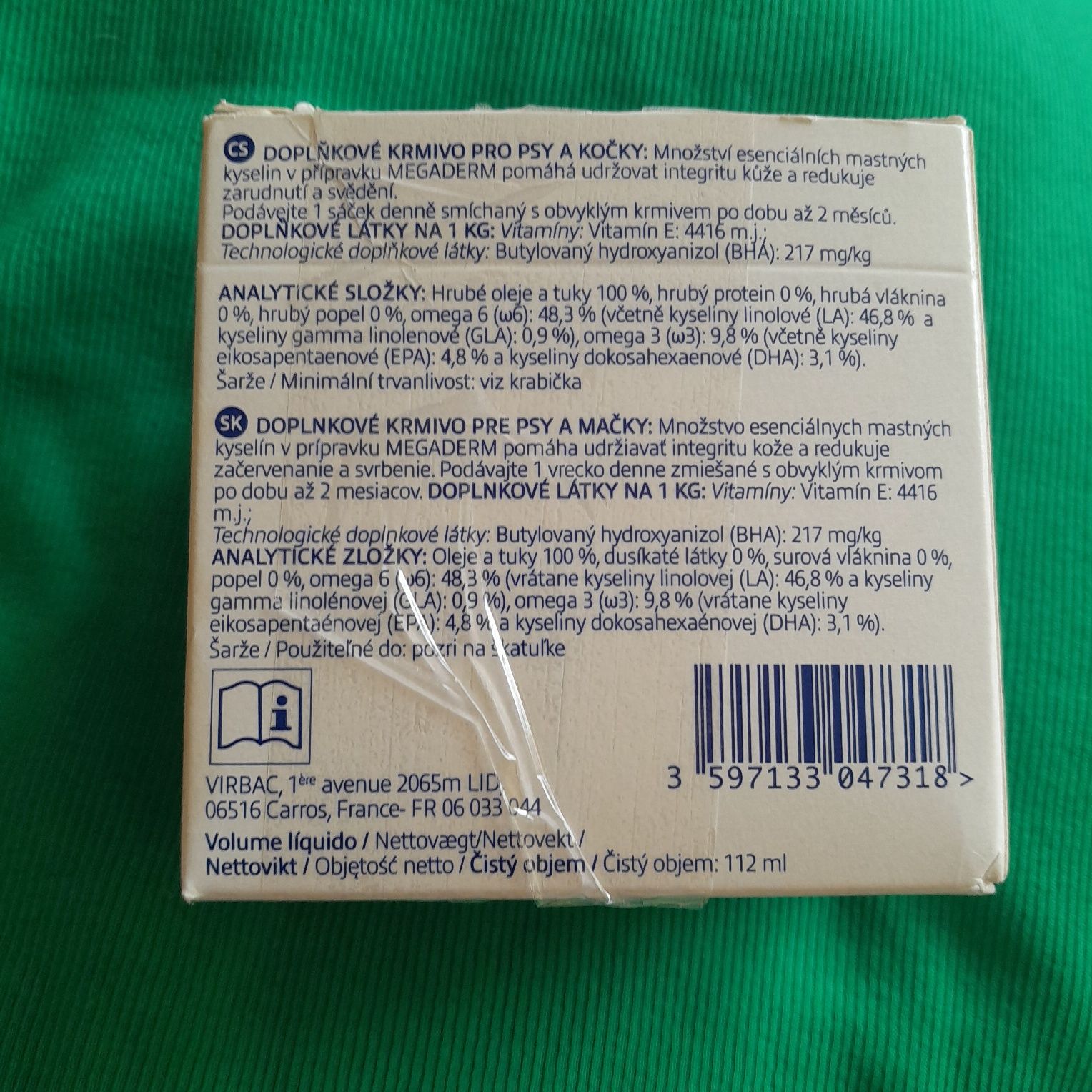 Virbac megaderm dla psow i kotów 25 saszetek po 4ml