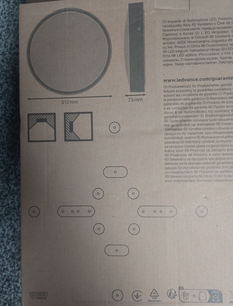 Lampa oprawa ścienna bulkhead ledvance