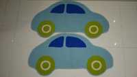 Ikea Dywaniki Pokój Dziecięcy Auto Samochód Niebieskie