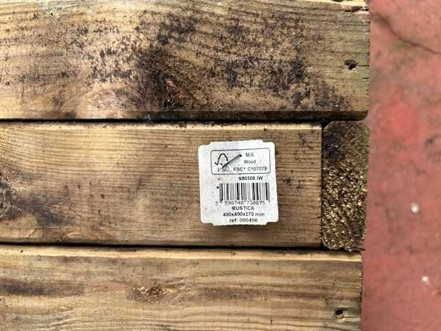 1 Floreira canteiro de madeira madeira Mix Wood