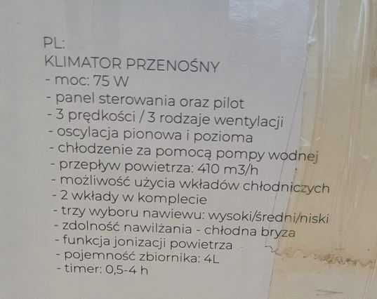 Klimatyzer, klimator, wentylator Ravanson KR-2011