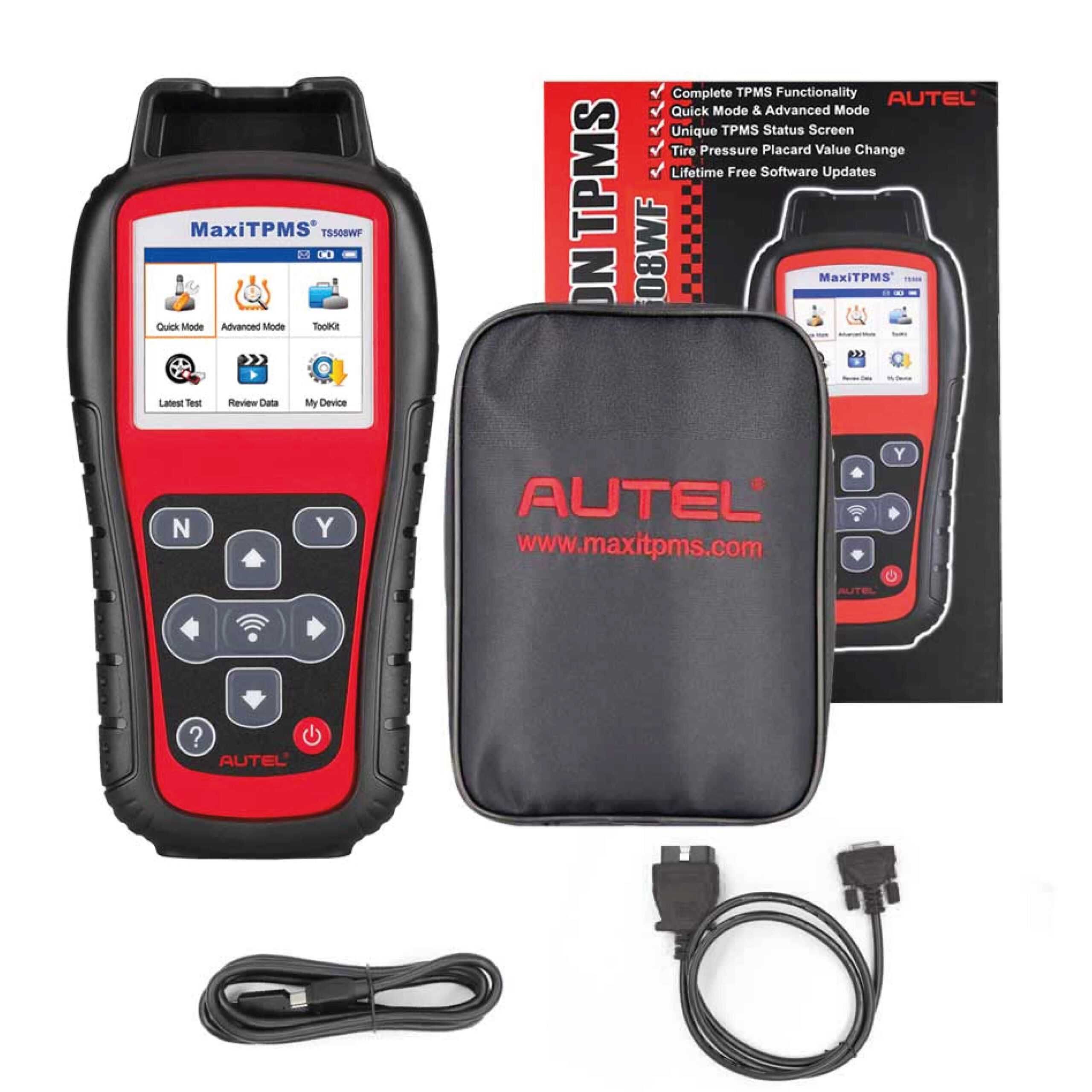 Autel MaxiTPMS TS508WF Máquina Programação TPMS + 4 Válvulas  (NOVO)