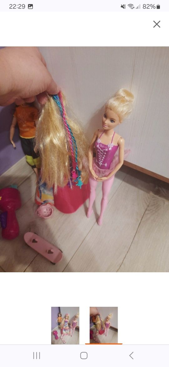 Barbie Dreamtopia - baletnica + na rolkach zestaw