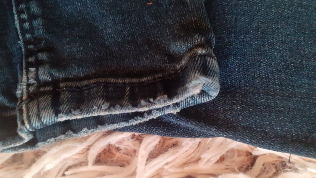 Dżinsy jeansy Mango XS granatowe ciemno niebieskie damskie