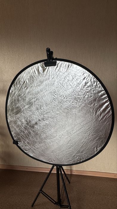 Відбивач 80 см 2 в 1 сріблястий ізолотий